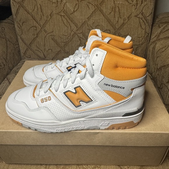 New Balance Other - New Balance 650R Canyon Gold White High‎ Top Sneakers - BB650RCL Size 7D